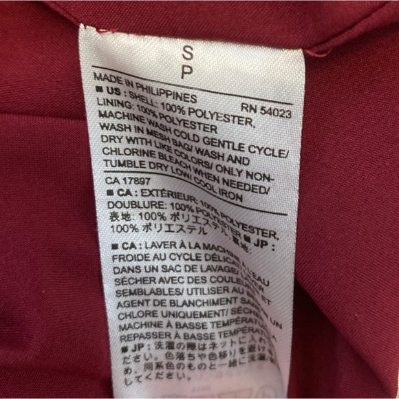 Banana Republic maroon sleeveless tank top patterned texture ladies small - Picture 3 of 3